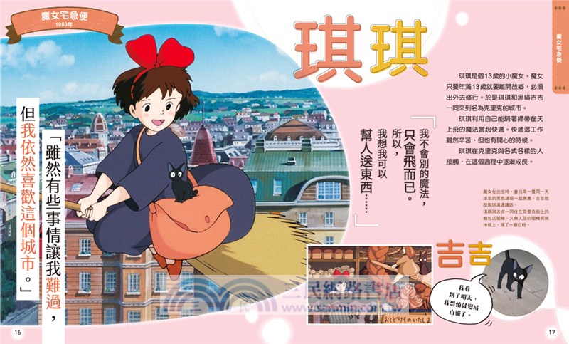 吉卜力工作室的各式各樣的女主角們