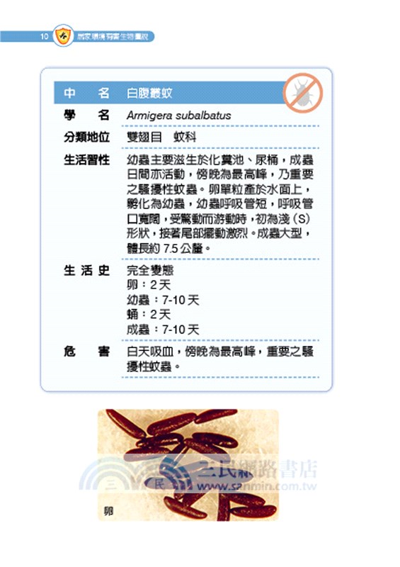 居家環境有害生物圖說