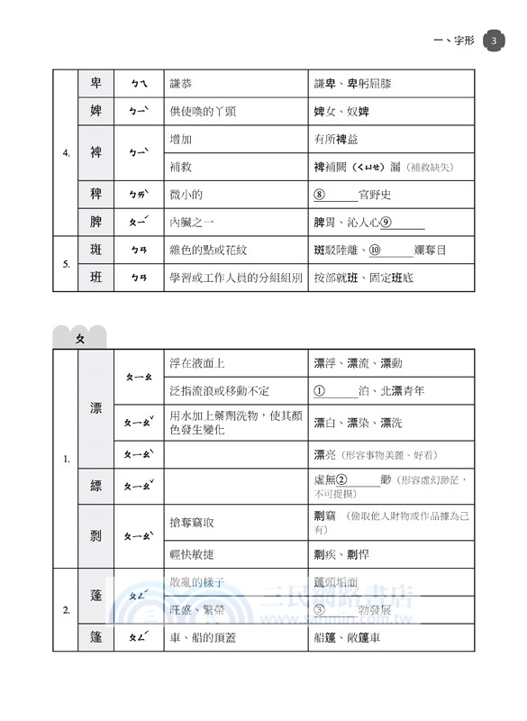 酷搜詞語形音義(附解答本)(三版)