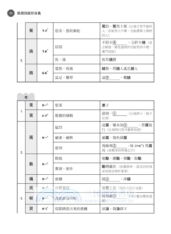 酷搜詞語形音義(附解答本)(三版)