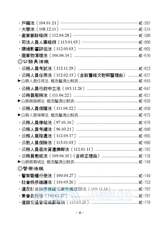 攻略分科六法(五本不分售)