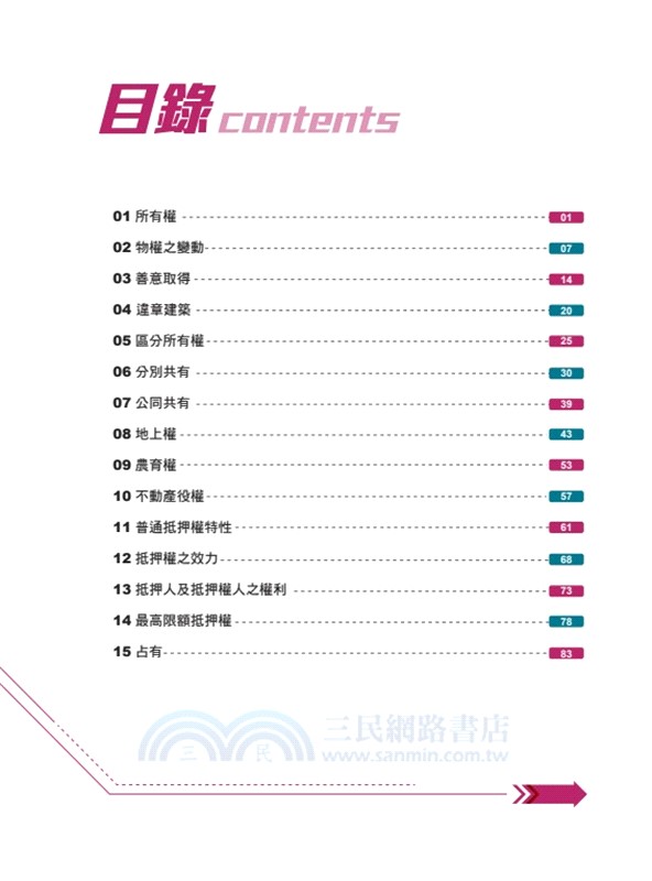 全彩心智圖表：民法（物權）－起點，從零開始