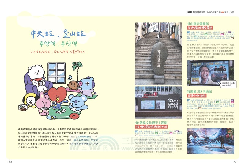 BT21帶你環遊世界：MOOK第8站：釜山‧大邱【附獨家贈品】