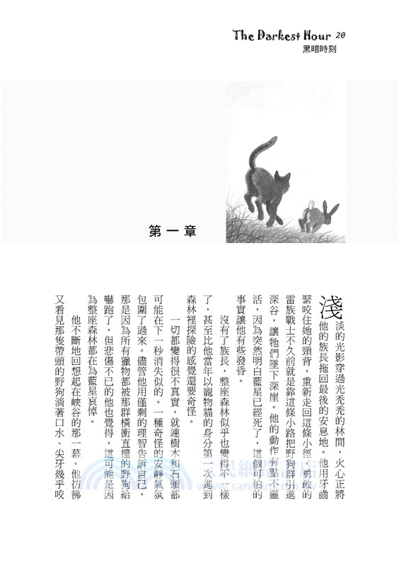 貓戰士十週年紀念版首部曲之六：黑暗時刻