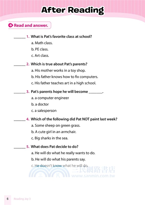 Reading Joy 3 (12個多元閱讀主題+線上資源+QR CODE音檔)