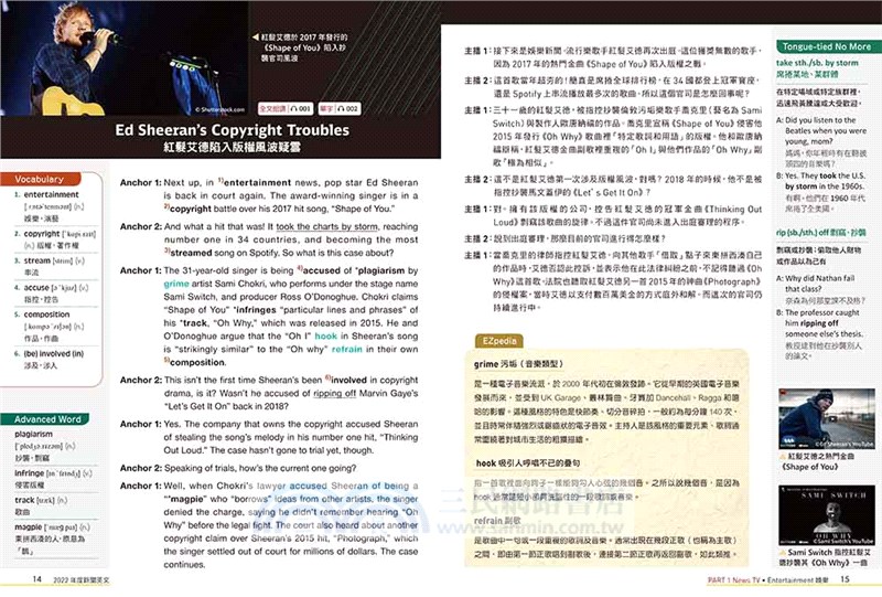 2022年度新聞英文：疫情下的台灣（附QR Code 線上音檔）