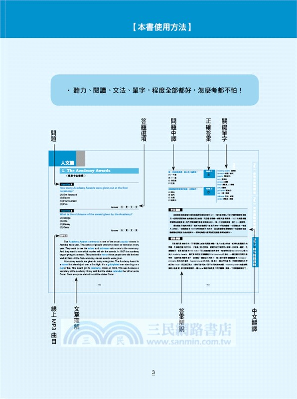 金色證書：NEW TOEIC 聽力閱讀文法-1天10分鐘，萬試都OK，考前衝刺，滿分特攻書(附QR Code線上學習音檔)