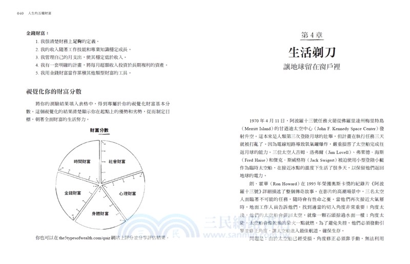 人生的五種財富：設計你的夢想人生，時間、社會、心理、身體、金錢財富都豐收