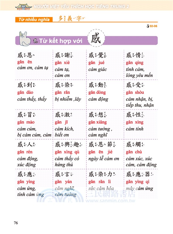 越南人愛學中文02（附QR Code線上音檔）