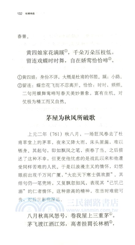 杜甫詩選（簡體書）