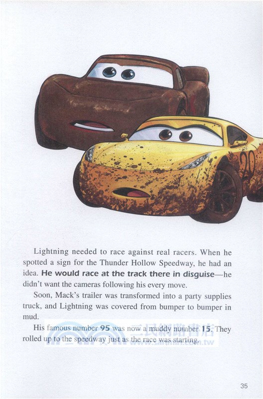 迪士尼英語分級讀物第1級(提高級)：賽車總動員(3)．極速挑戰 （簡體書）