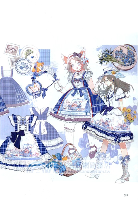 幻夢衣櫥：美少女洋裝柄圖設計圖鑒（簡體書）
