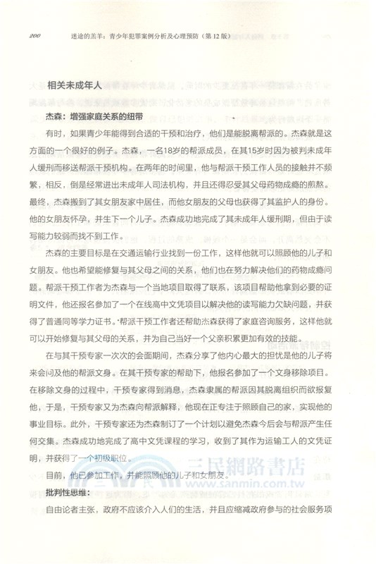 迷途的羔羊：青少年犯罪案例分析及心理預防(第12版)（簡體書）