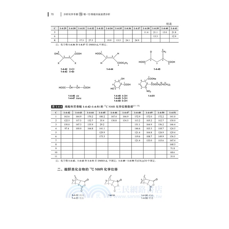 分析化學手冊(第三版)7B：碳-13核磁共振波譜分析（簡體書）