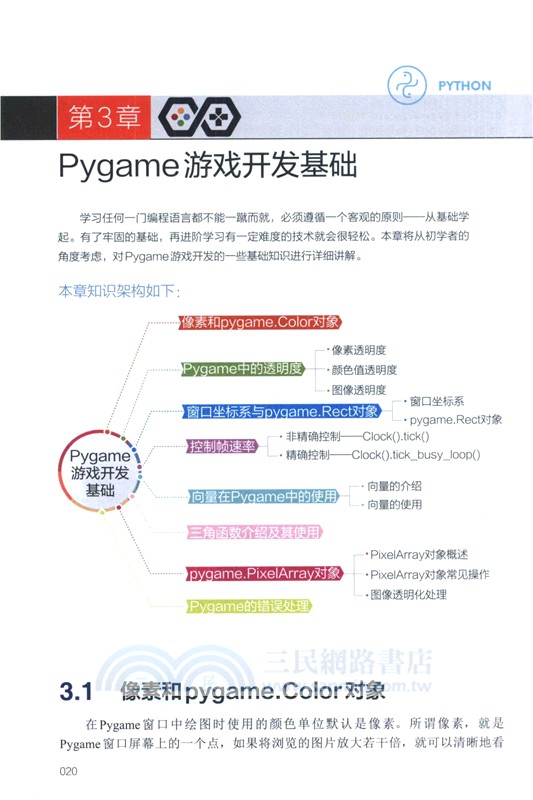 Python遊戲開發從入門到進階實戰（簡體書）
