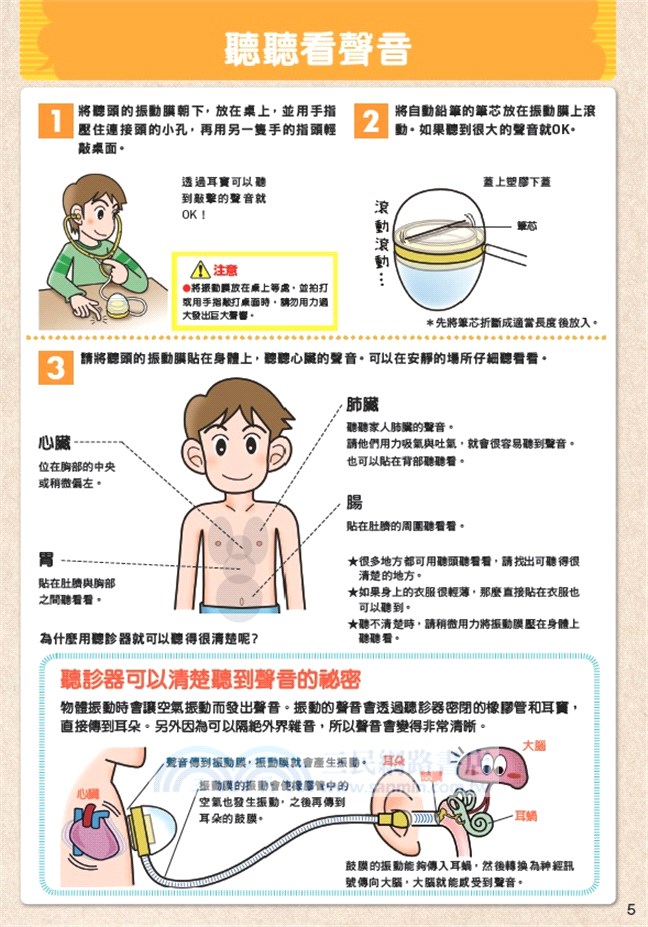 小孩的科學01：聲音探索聽診器