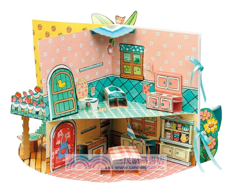 小豬乖乖的立體花園遊戲屋（附手指偶＋60張裝飾貼紙）