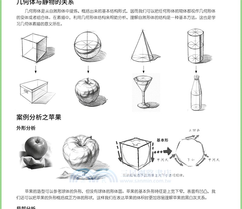 素描基礎技法：結構靜物入門教程（簡體書）