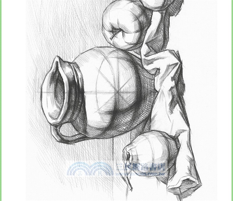 素描基礎技法：結構靜物入門教程（簡體書）