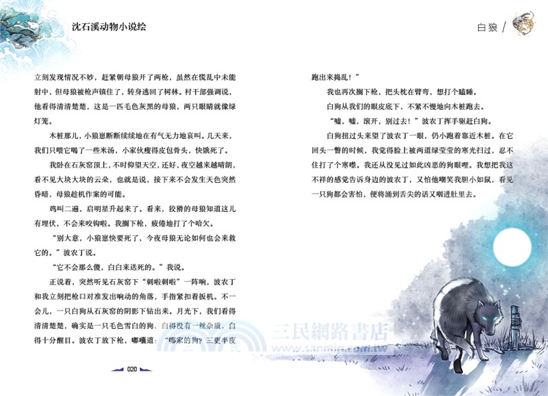 兒童文學名家經典書系‧沈石溪動物小說繪：白狼（簡體書）