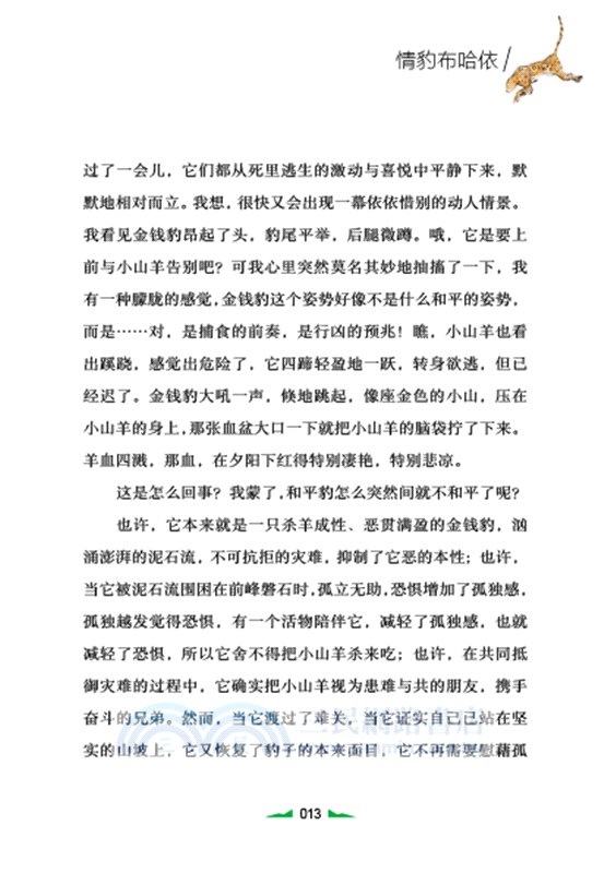 兒童文學名家經典書系‧沈石溪動物小說繪：情豹布哈依（簡體書）