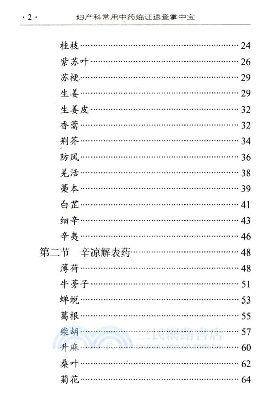 婦產科常用中藥臨證速查掌中寶（簡體書）
