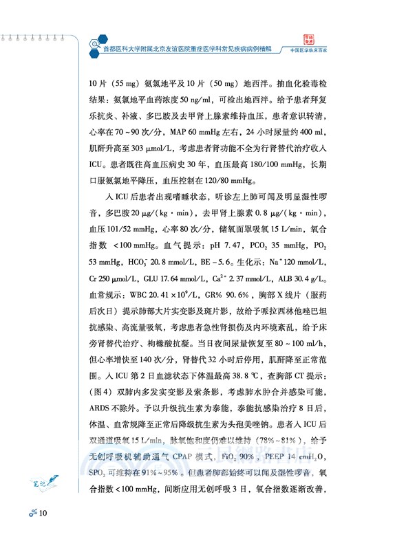 首都醫科大學附屬北京友誼醫院重症醫學科常見疾病病例精解（簡體書）