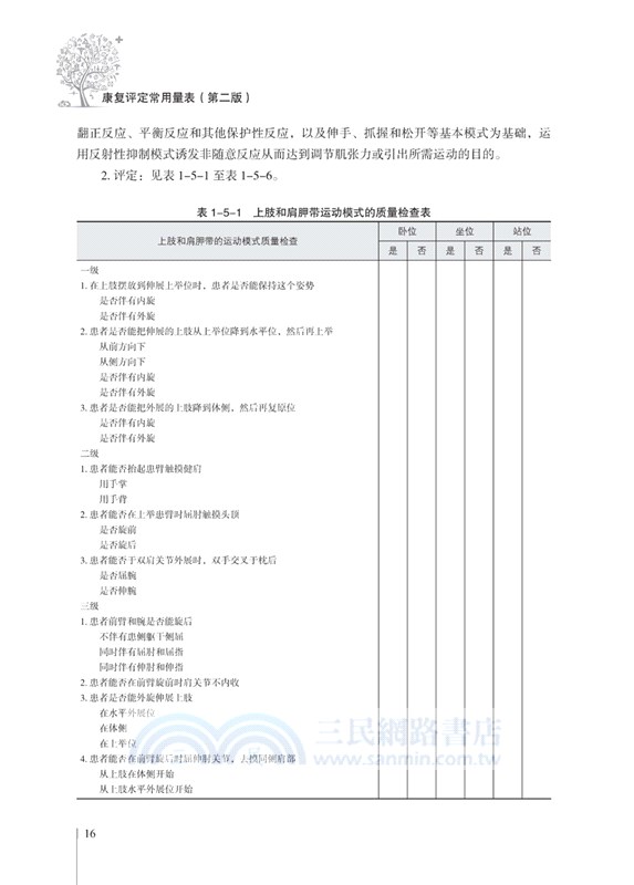 康復評定常用量表(第二版)（簡體書）