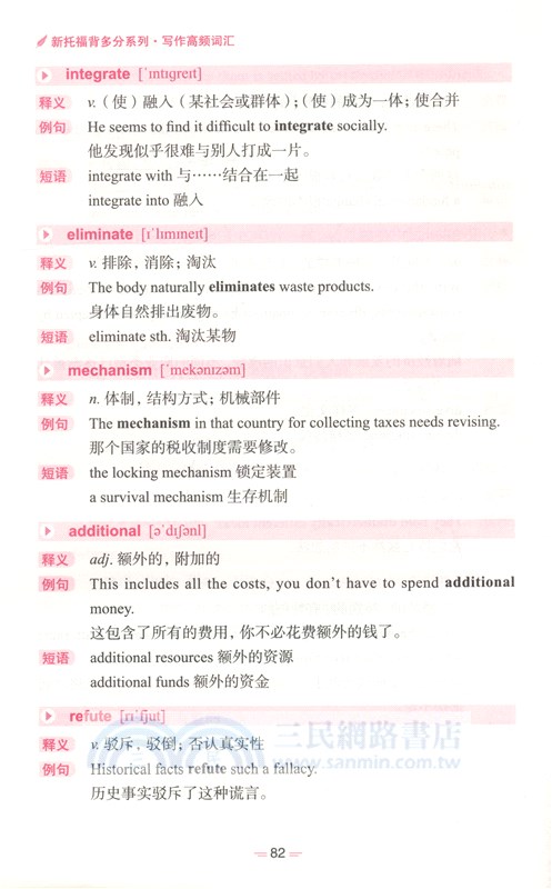 寫作高頻詞匯（簡體書）