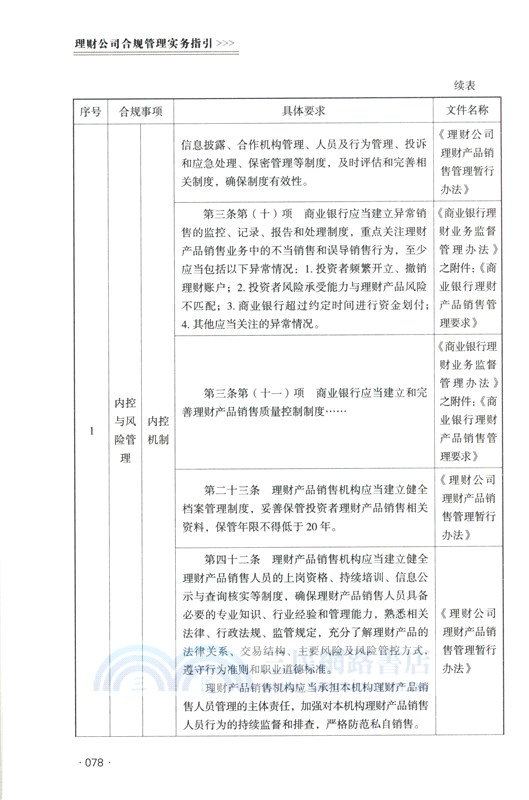 理財公司合規管理實務指引（簡體書）