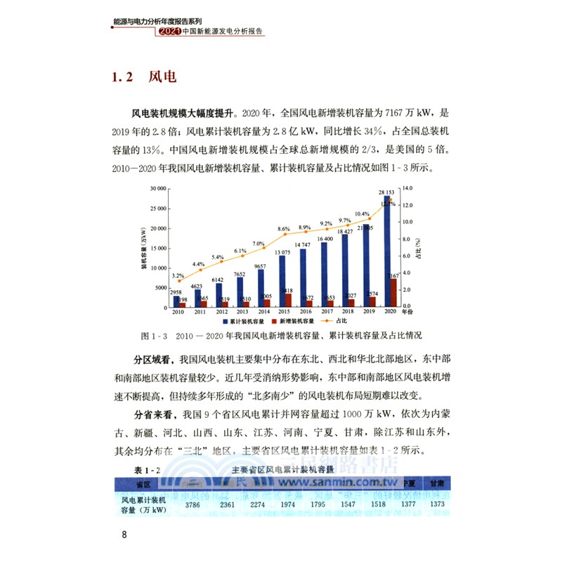 2021中國新能源發電分析報告（簡體書）