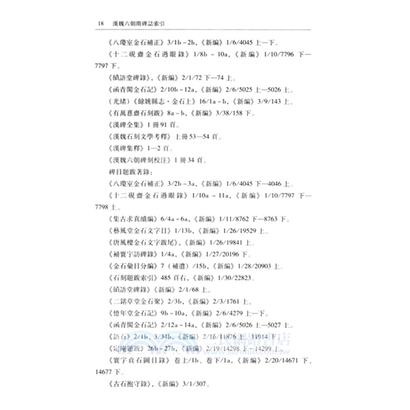 漢魏六朝隋碑誌索引(全6冊)（簡體書）