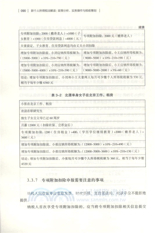 新個人所得稅法解讀：政策分析、實務操作與稅收籌劃（簡體書）