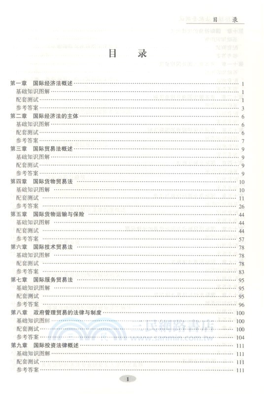 國際經濟法配套測試（簡體書）