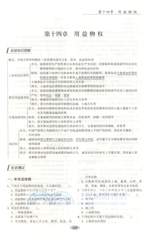 民法配套測試（簡體書）