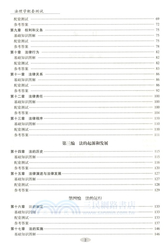 法理學配套測試1（簡體書）