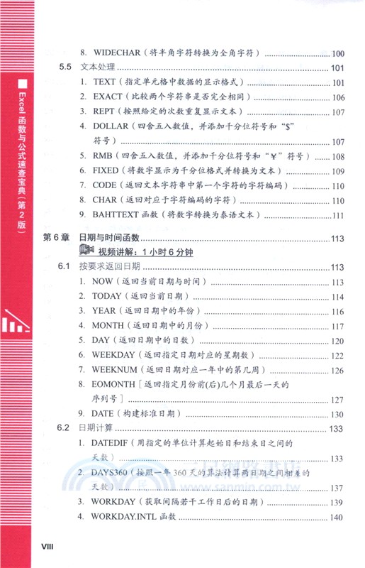 Excel函數與公式速查寶典(第2版)（簡體書）