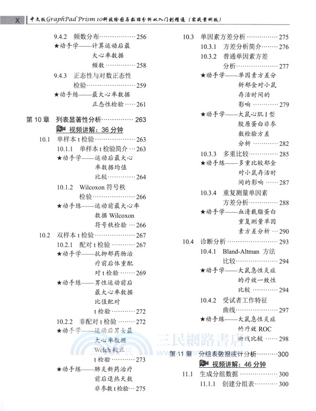 中文版GraphPad Prism 10 科技繪圖與數據分析從入門到精通(實戰案例版)（簡體書）
