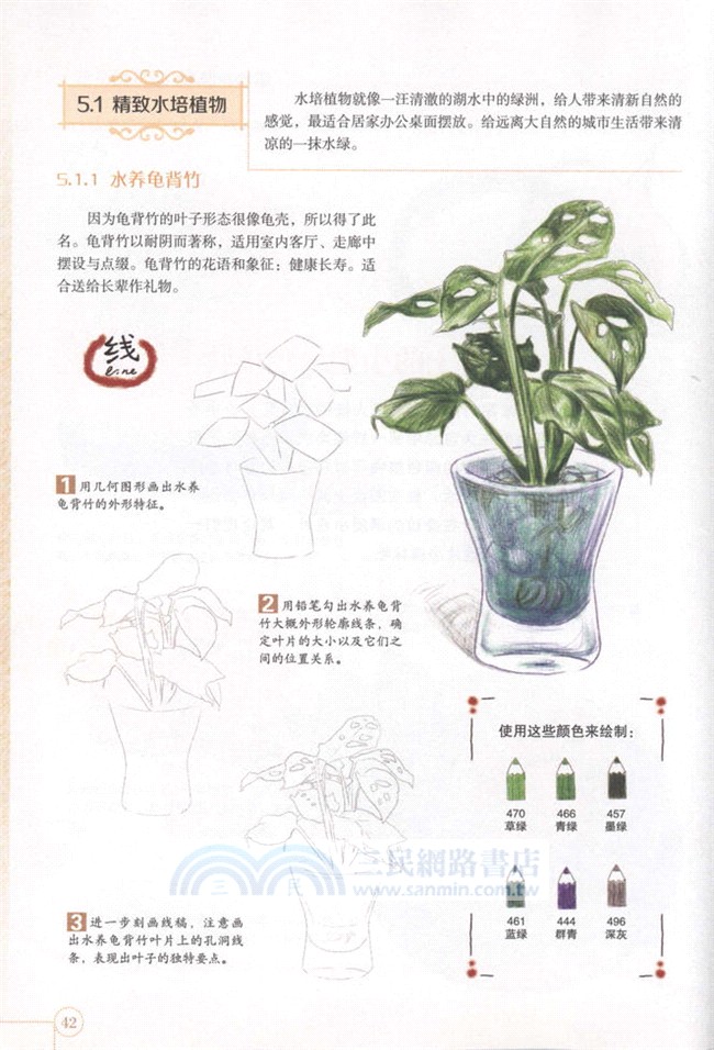 彩繪色鉛筆之旅 花草植物篇 簡體書 三民網路書店