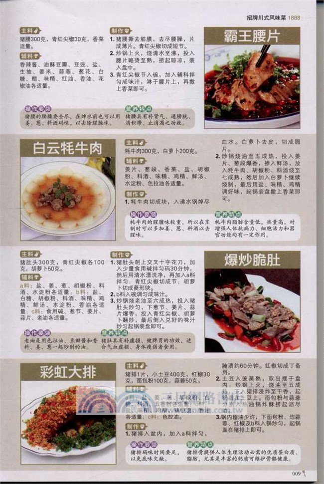 招牌川式風味菜1888（簡體書）