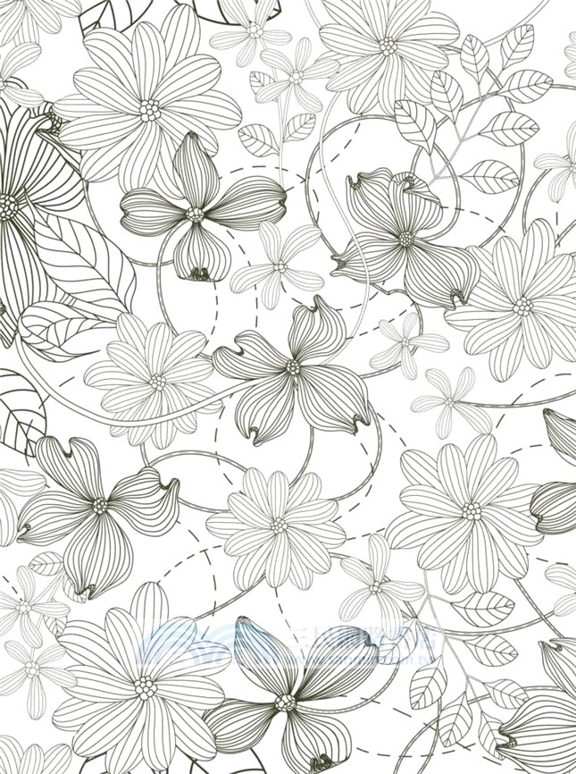 法國清新舒壓著色畫50：幸福懷舊