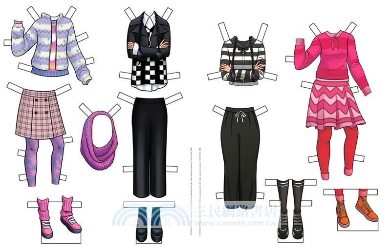 Wednesday: Official Paper Doll Book (with 2 paper dolls and over 20 outfits!)