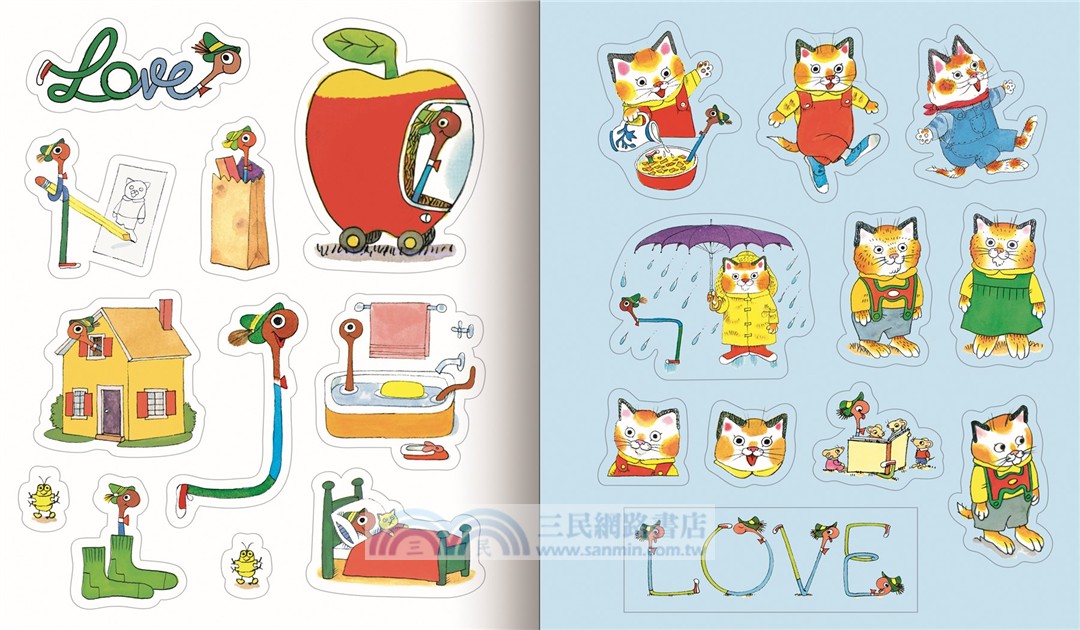 Richard Scarry's Busy, Busy Sticker Book：400+ Stickers to Decorate Your World; Stickers for Laptops, Planners, Gift Tags, Birthdays, Mother's Day, Father's Day, Holidays, and More