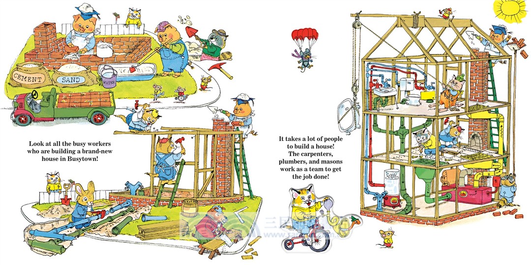 Richard Scarry's Busytown's Busy People：Book Plus Wooden Play Pieces