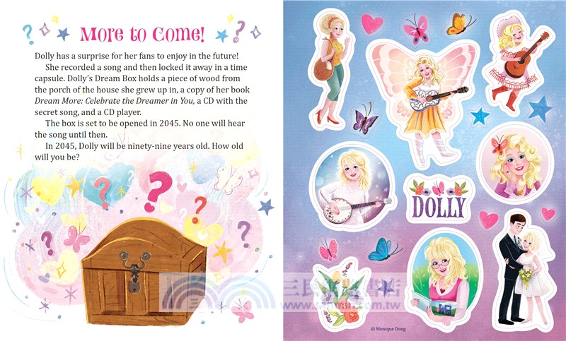 Dolly Parton Ultimate Fan Edition Little Golden Book Biography: 22 Bonus Pages! Stickers!