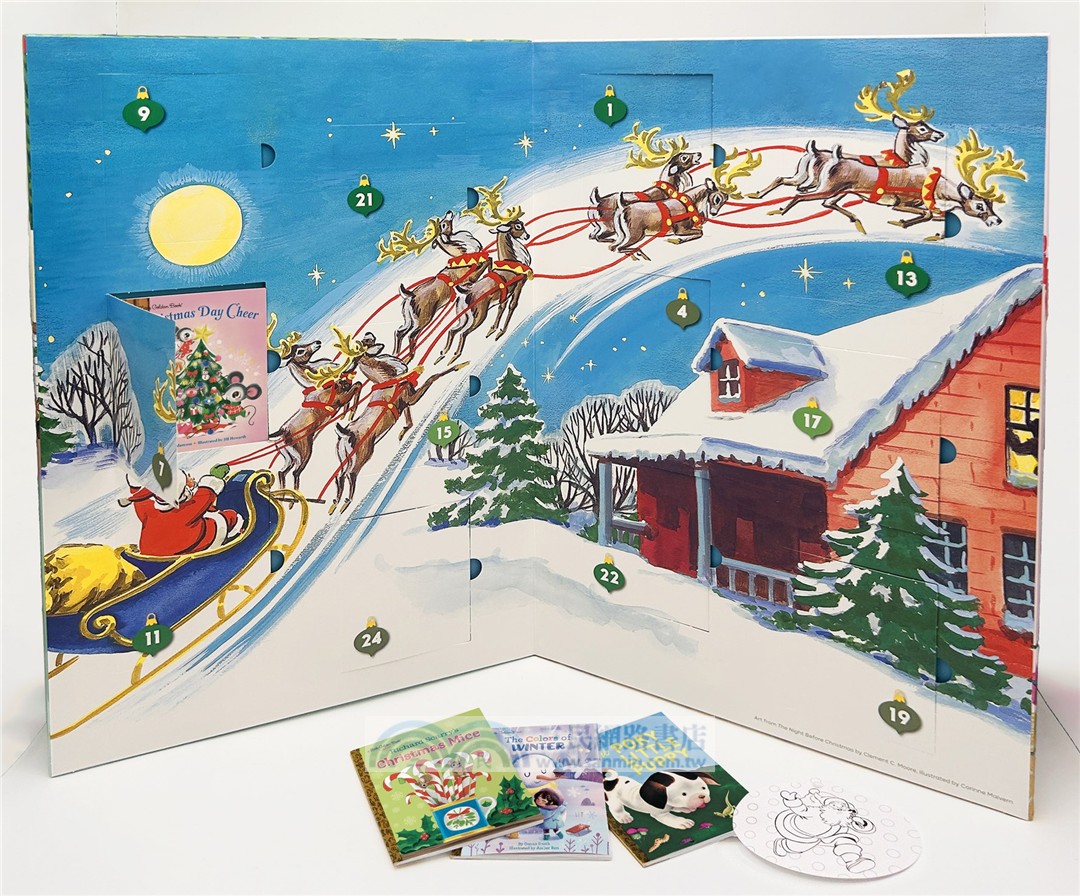 Little Golden Books Advent Calendar: Countdown to Christmas: With 24 Winter Holiday Books 降臨曆