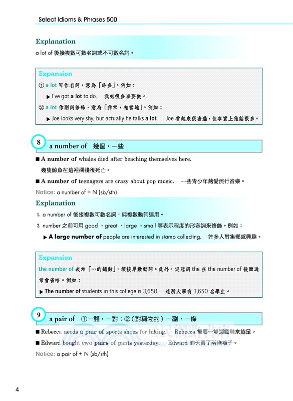 精選片語500 SELECT IDIOMS & PHRASES 500