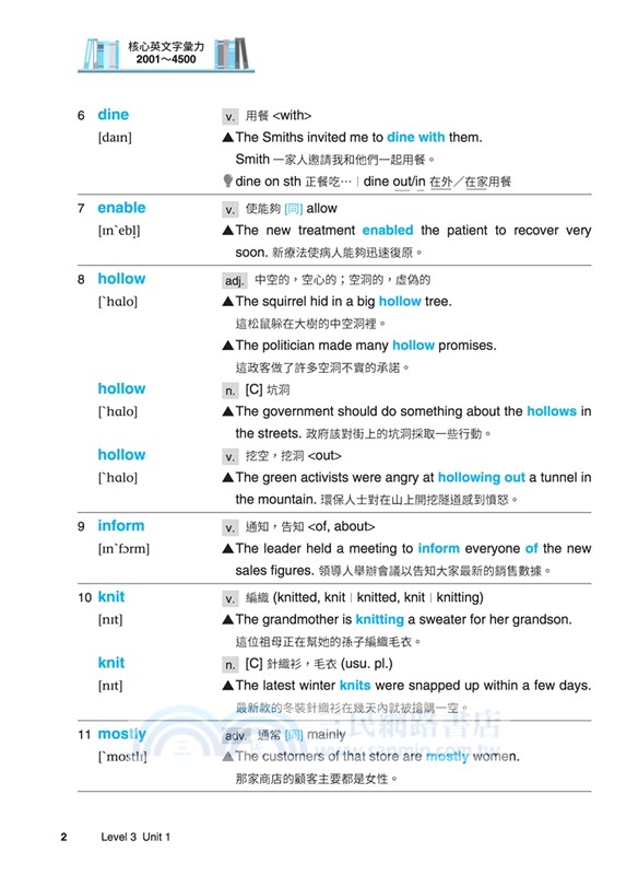 核心英文字彙力2001～4500隨身讀(二版)