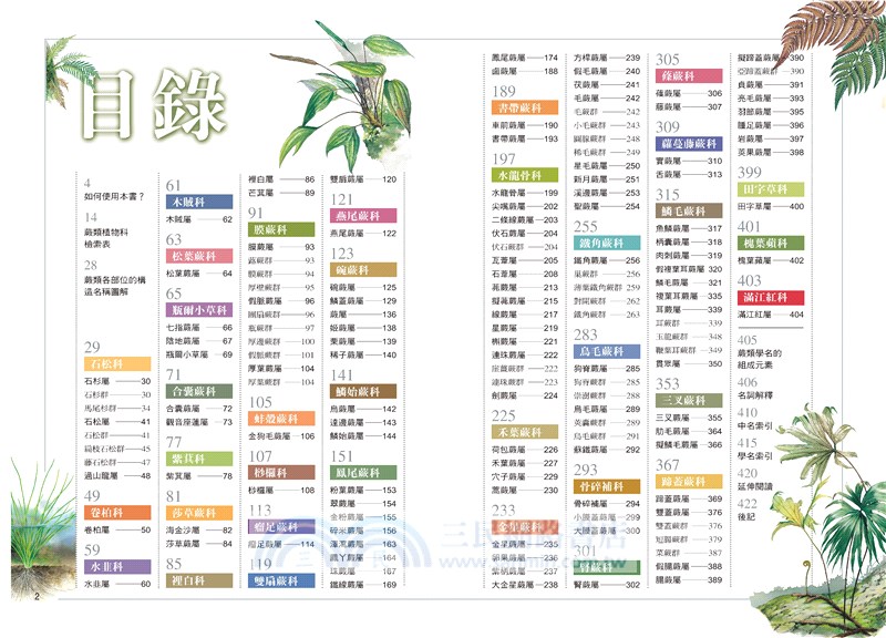 蕨類觀察圖鑑01：基礎常見篇