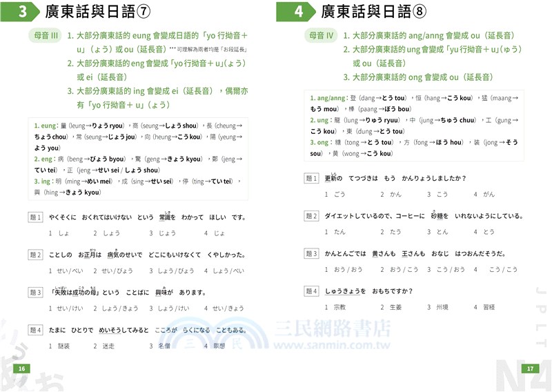 日本語能力試驗精讀本：3天學完N4‧88個合格關鍵技巧